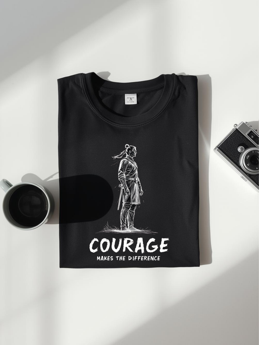 Courage Unisex black T-Shirt