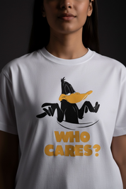 Who cares Unisex Stretch T-shirt