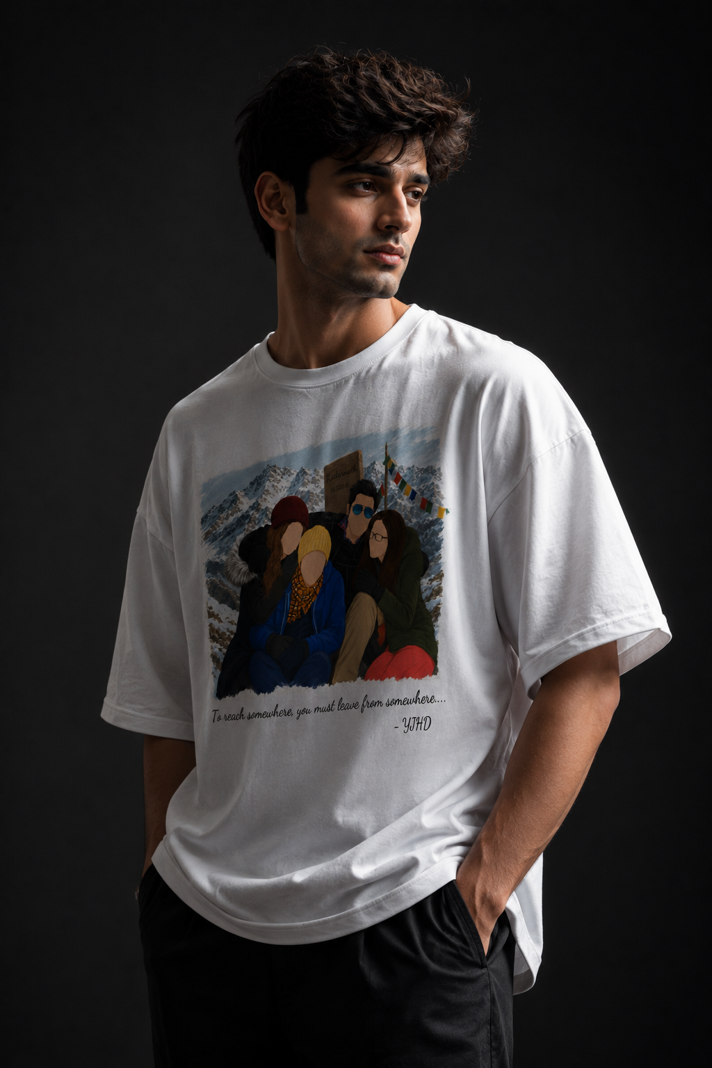 YJHD Unisex Terry Oversized Tee