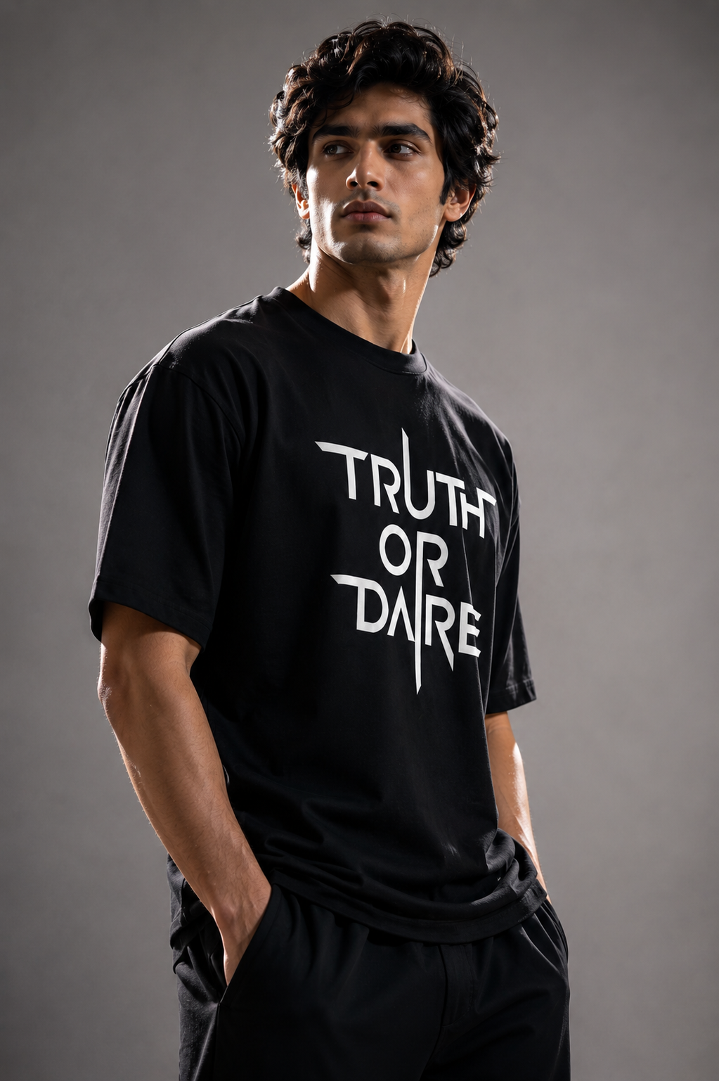 Truth or dare Unisex Terry Oversized Tee
