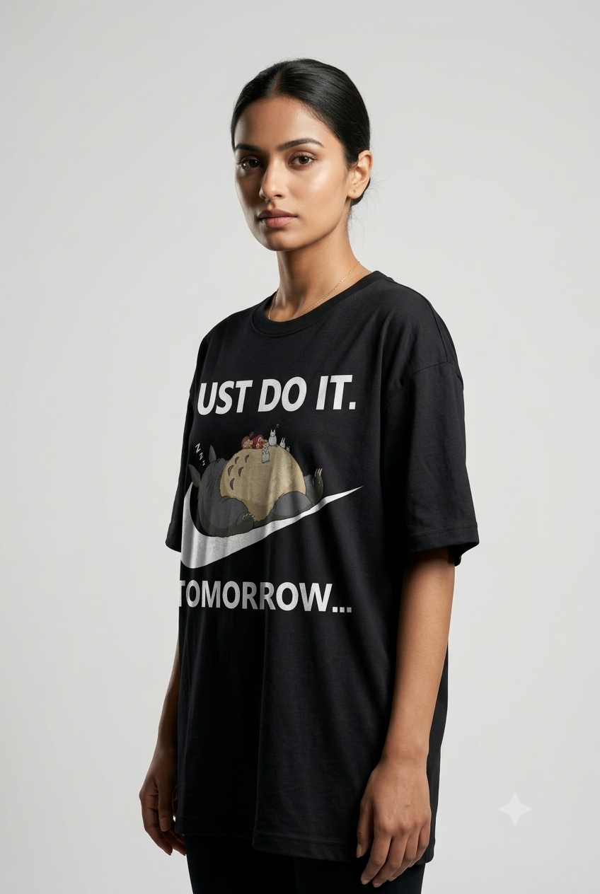 Just do it Unisex Terry Oversized Tee