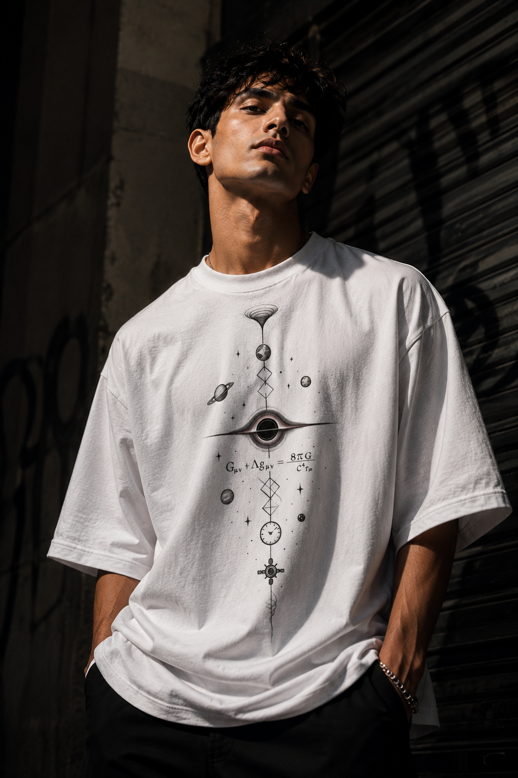 Interstellar Unisex Terry Oversized Tee