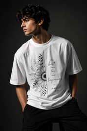 New beginnings Unisex Terry Oversized Tee