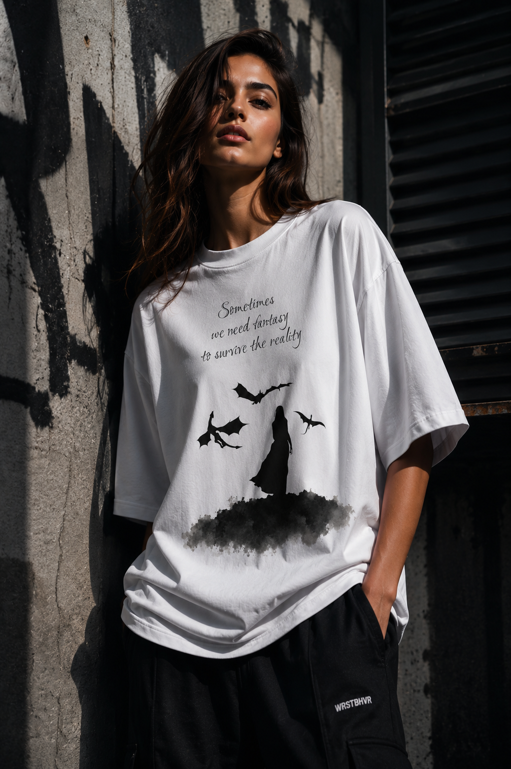Mother of dragons Unisex Terry Oversized Tee