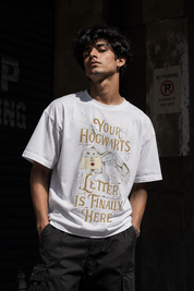 Hogwarts Unisex Terry Oversized Tee