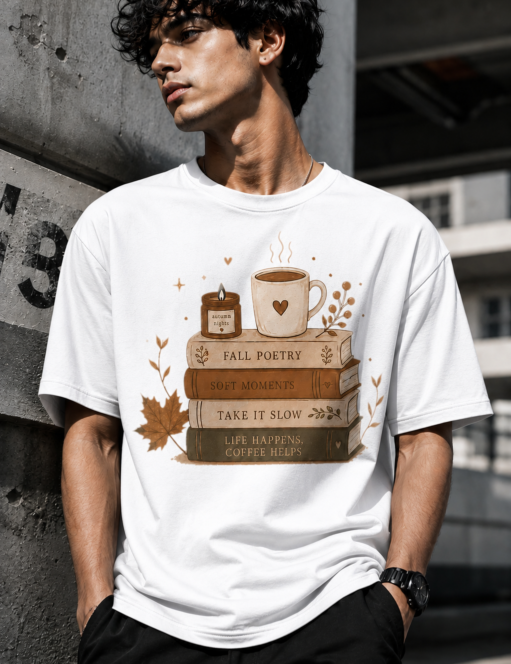 Poetry Unisex Terry Oversized Tee