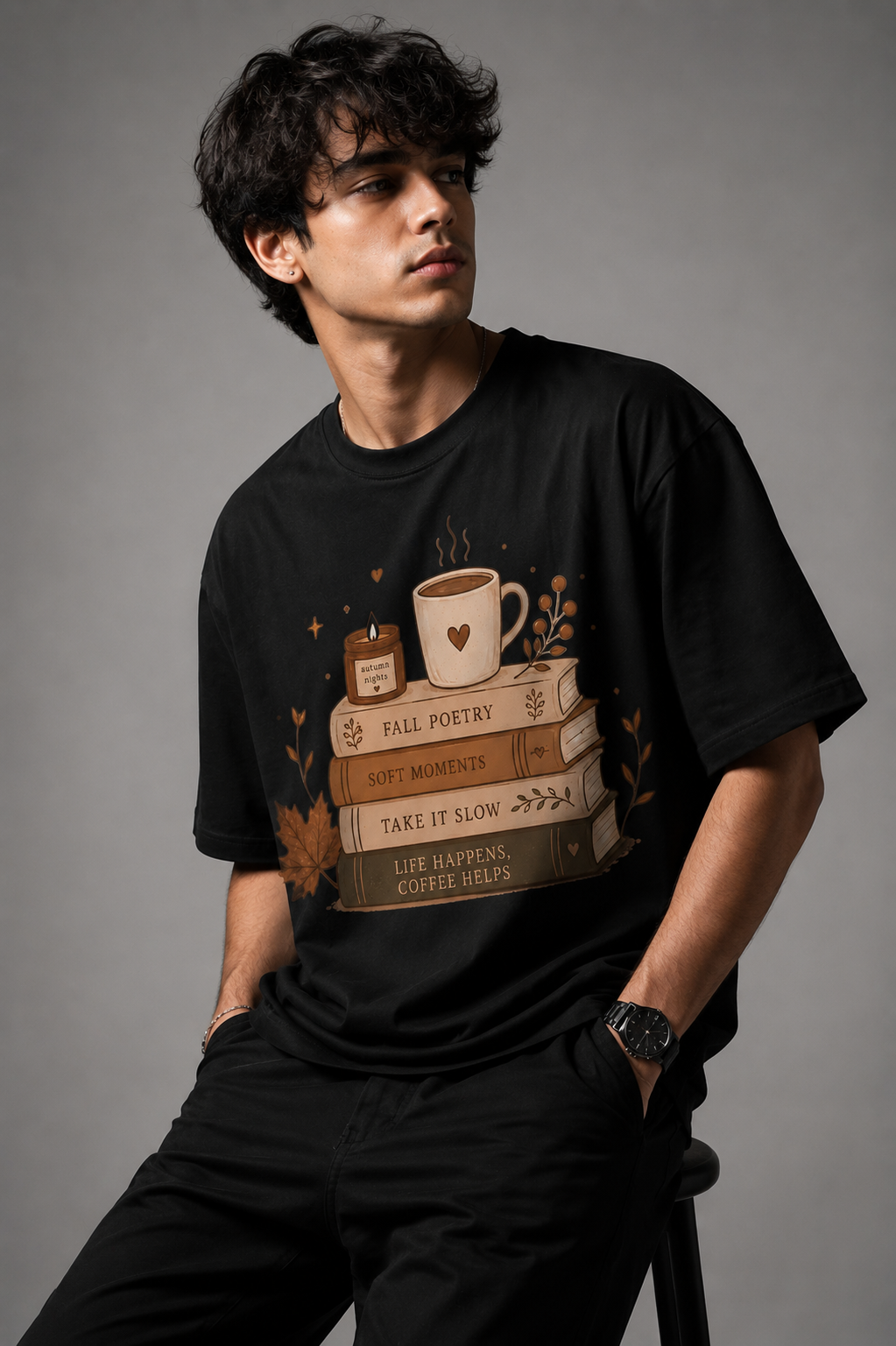 Poetry Unisex Terry Oversized Tee