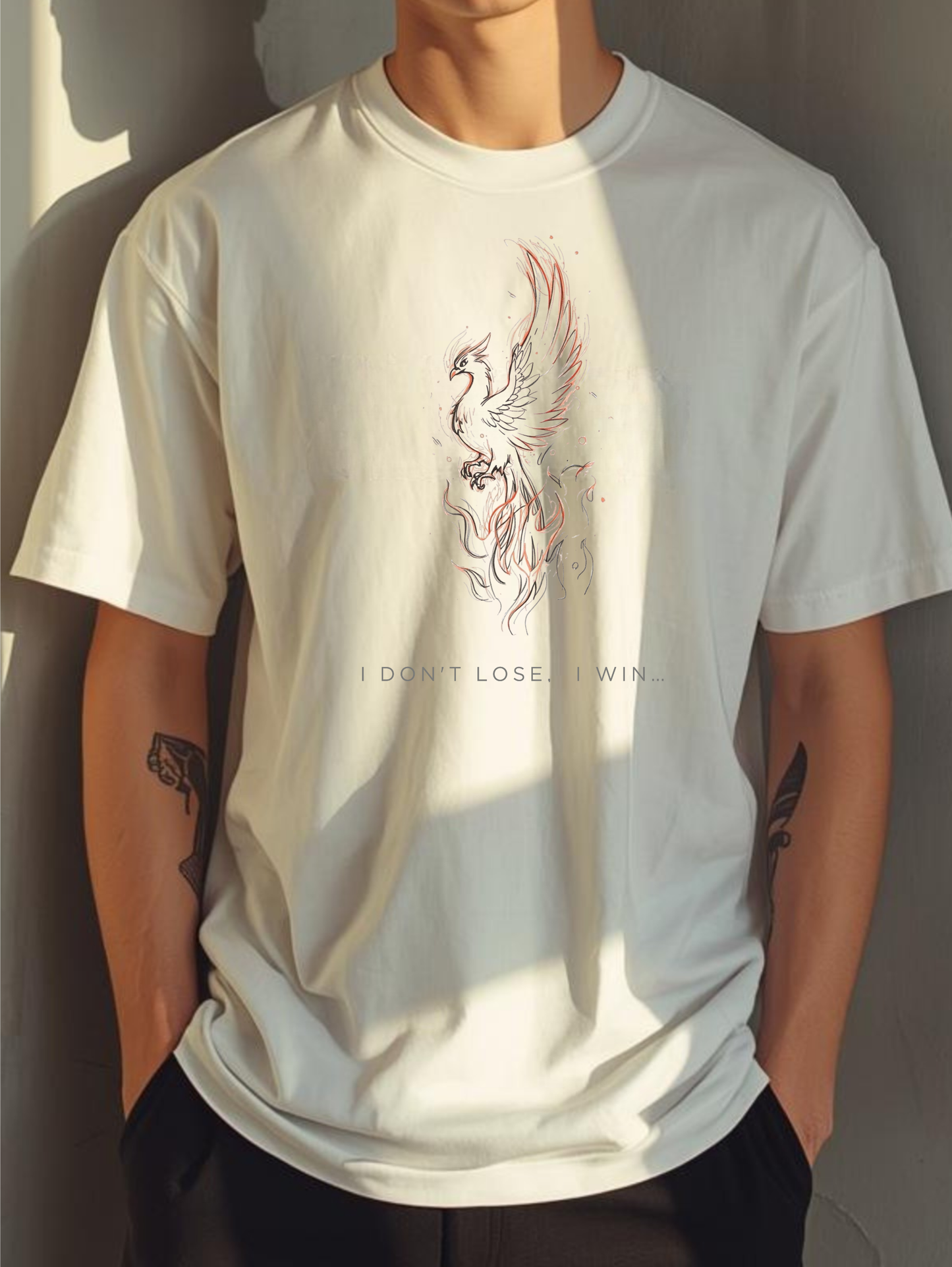 I win Unisex white T-Shirt