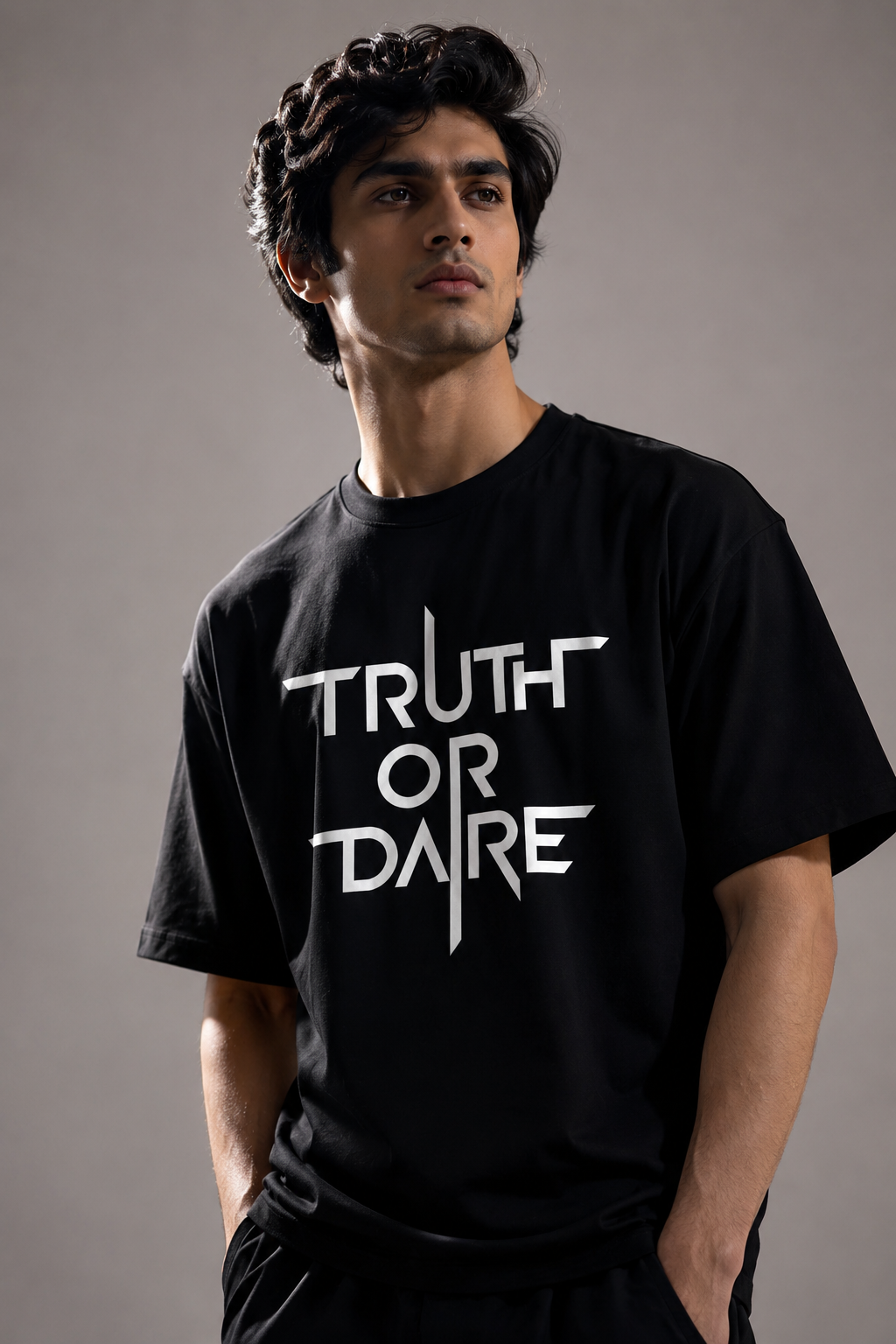 Truth or dare Unisex Terry Oversized Tee