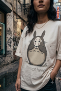 Not here Unisex Terry Oversized Tee