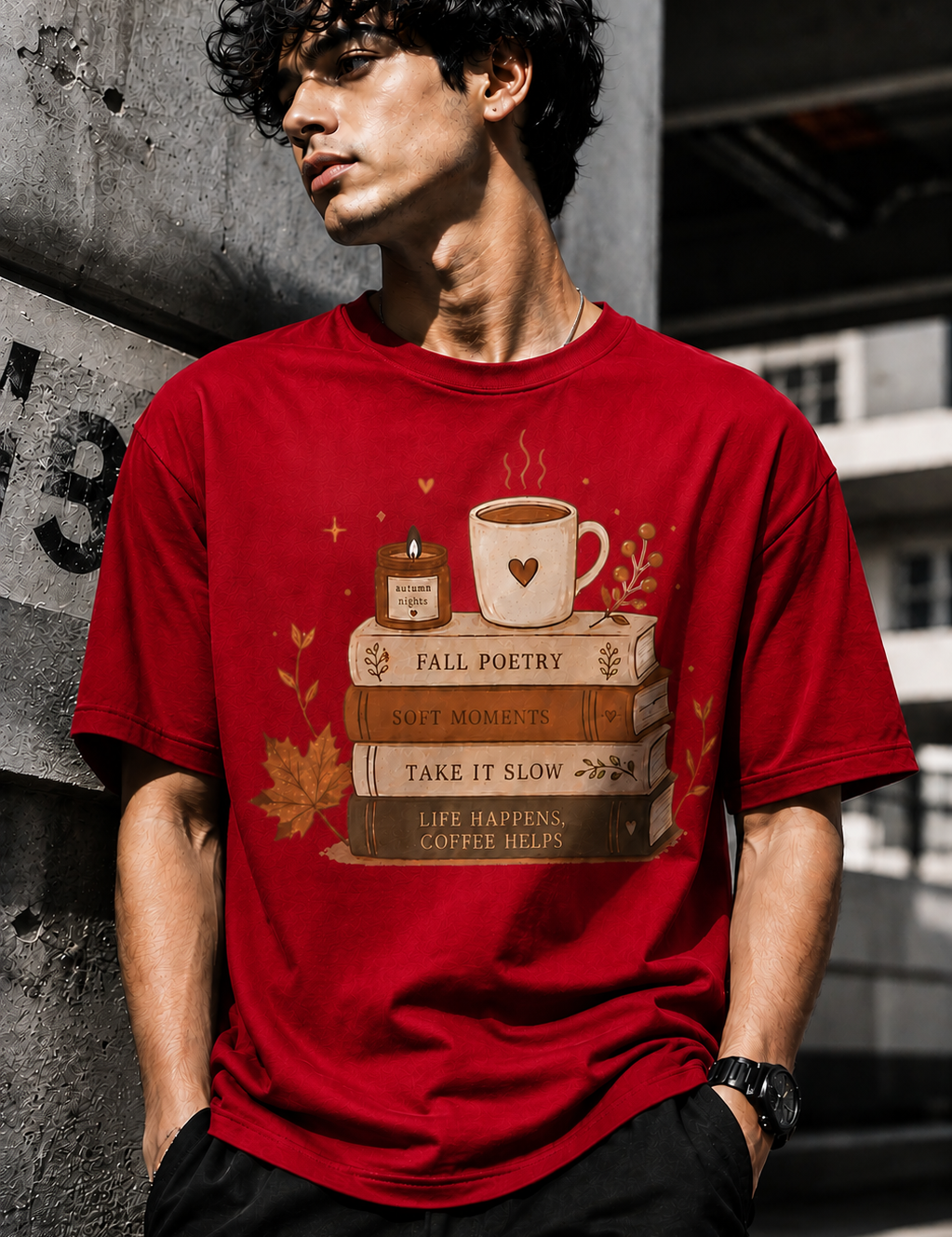 Poetry Unisex Terry Oversized Tee