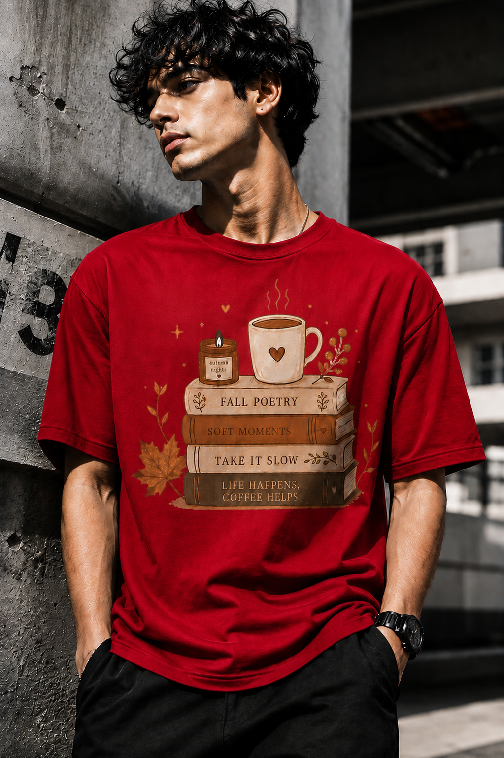 Poetry Unisex Terry Oversized Tee