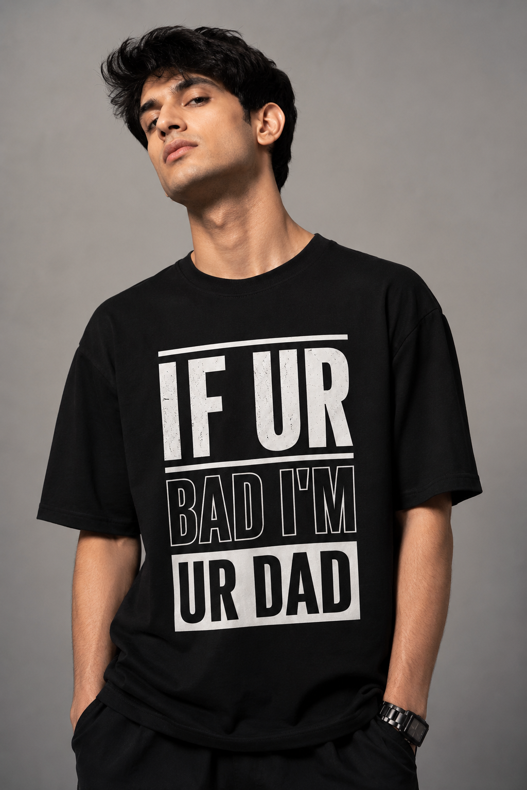 Ur dad Unisex Terry Oversized Tee