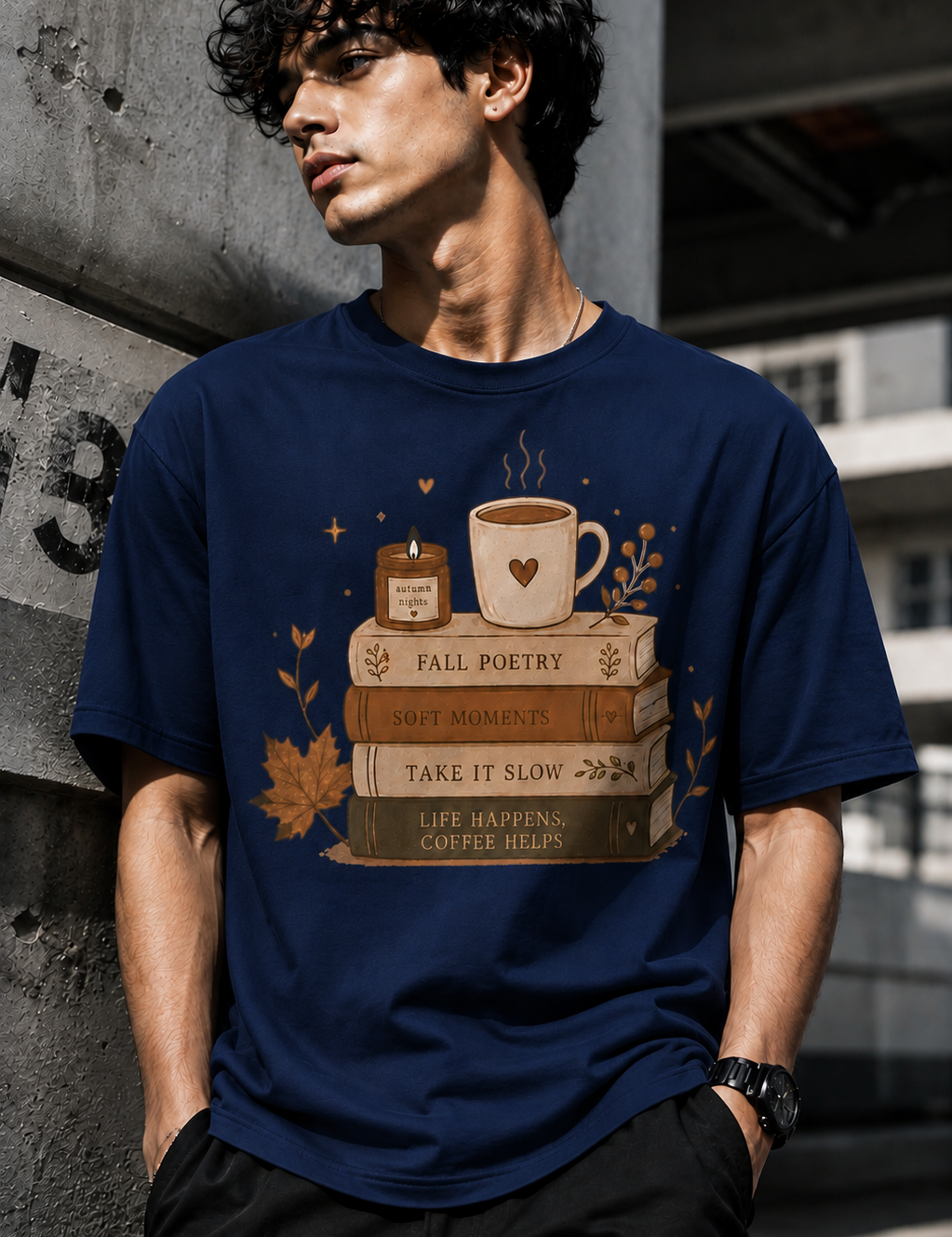 Poetry Unisex Terry Oversized Tee
