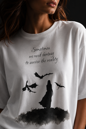Mother of dragons Unisex Terry Oversized Tee