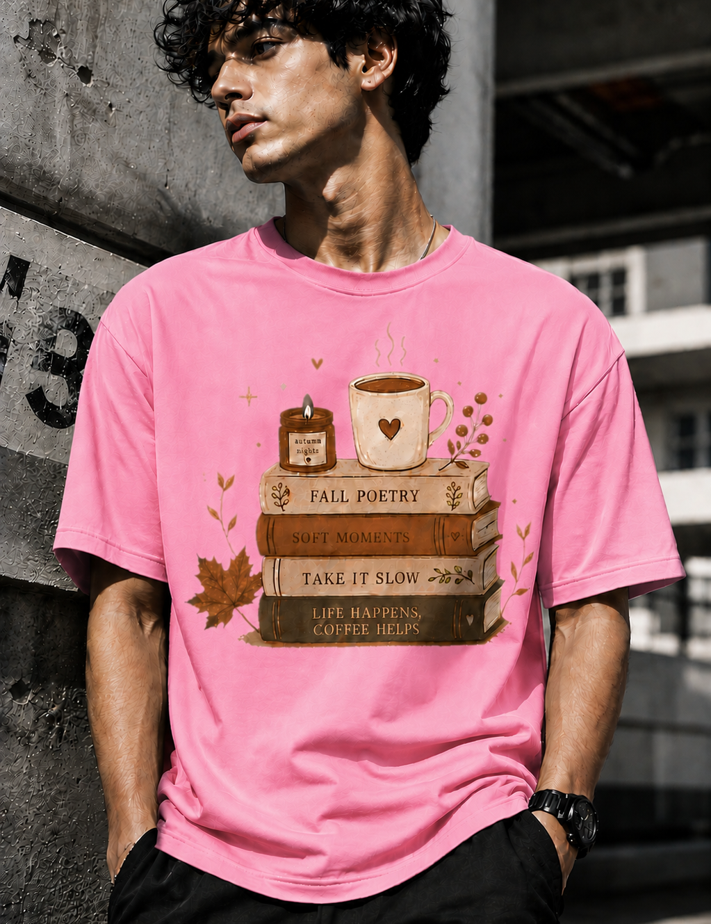 Poetry Unisex Terry Oversized Tee
