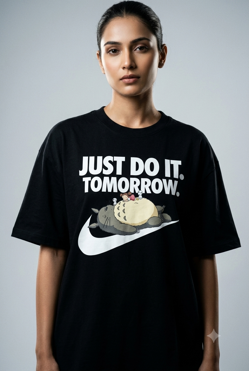Just do it Unisex Terry Oversized Tee