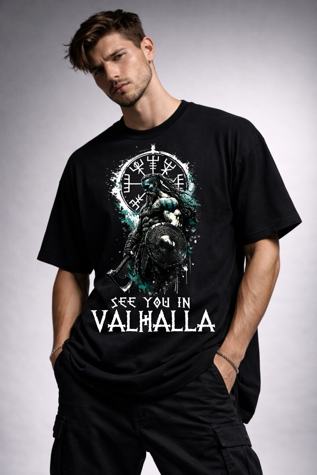 Valhalla Unisex Terry Oversized Tee