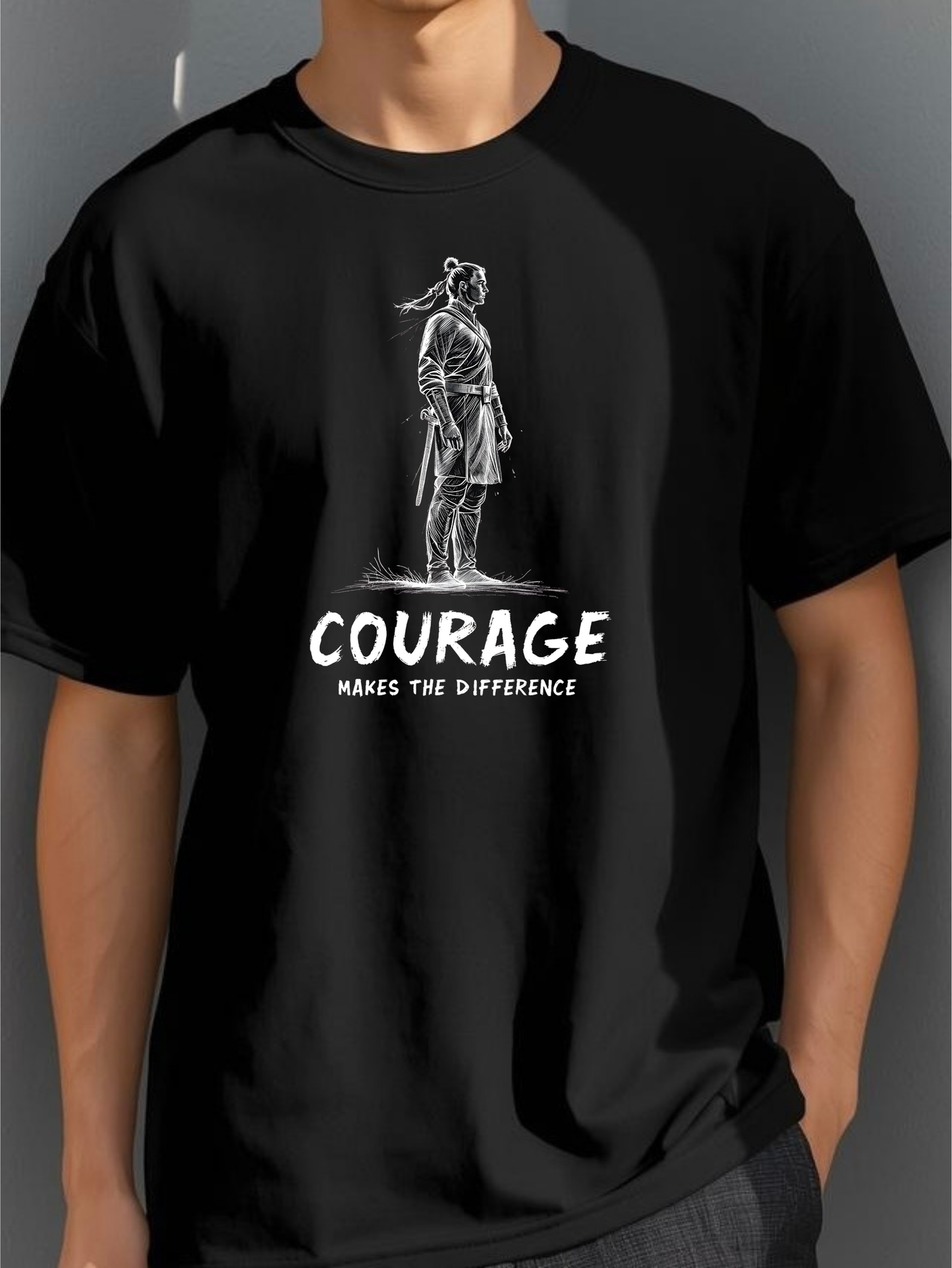 Courage Unisex black T-Shirt
