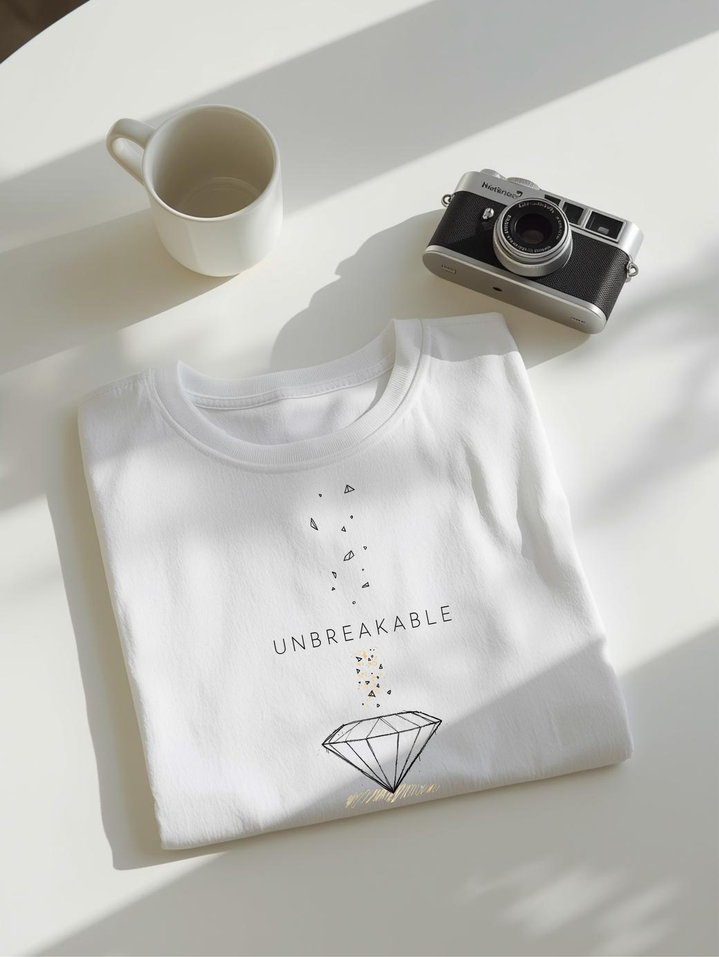 Unbreakable Unisex white T-Shirt