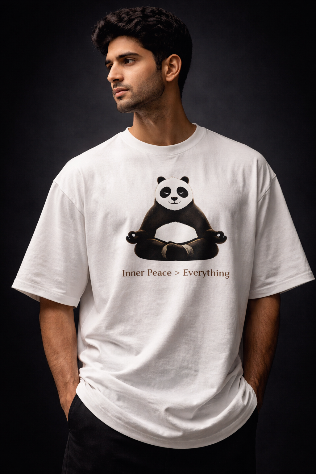 Peace Unisex Terry Oversized Tee