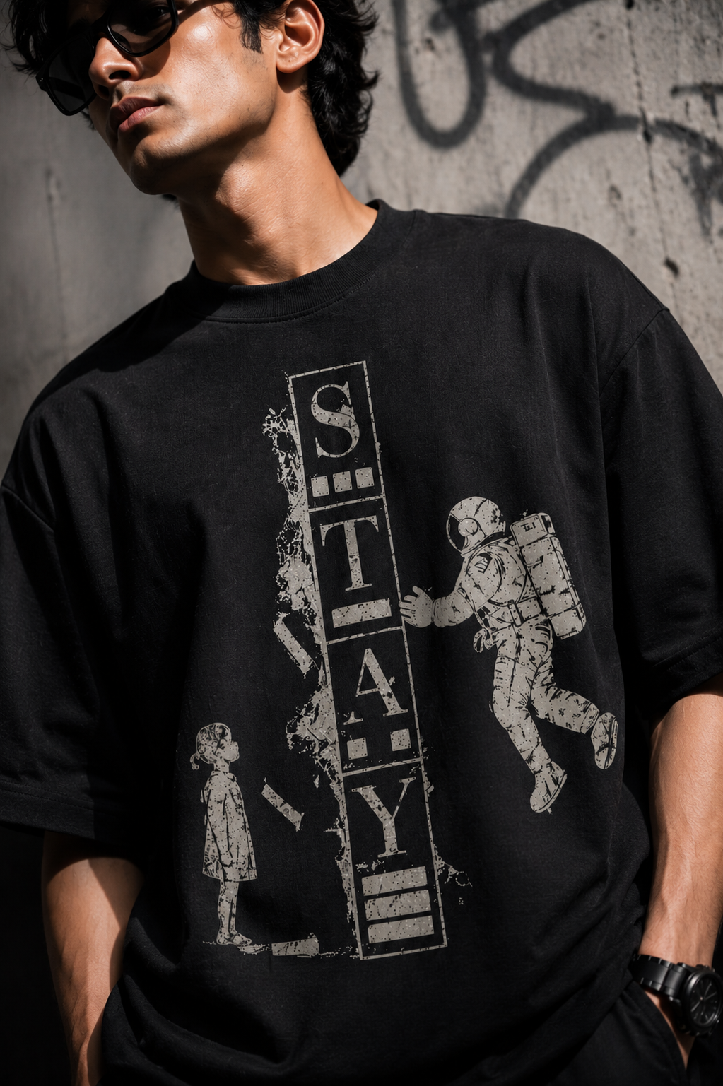 Stay Unisex Terry Oversized Tee