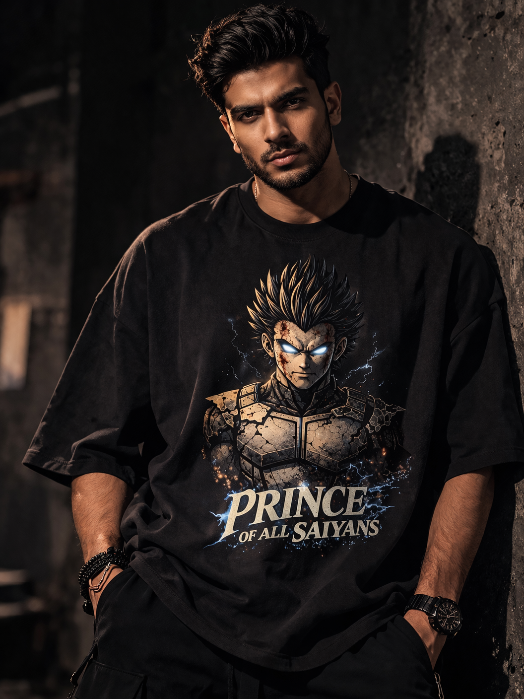 Saiyan prince Unisex Terry Oversized Tee