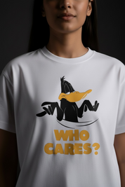 Who cares Unisex Terry Oversized Tee