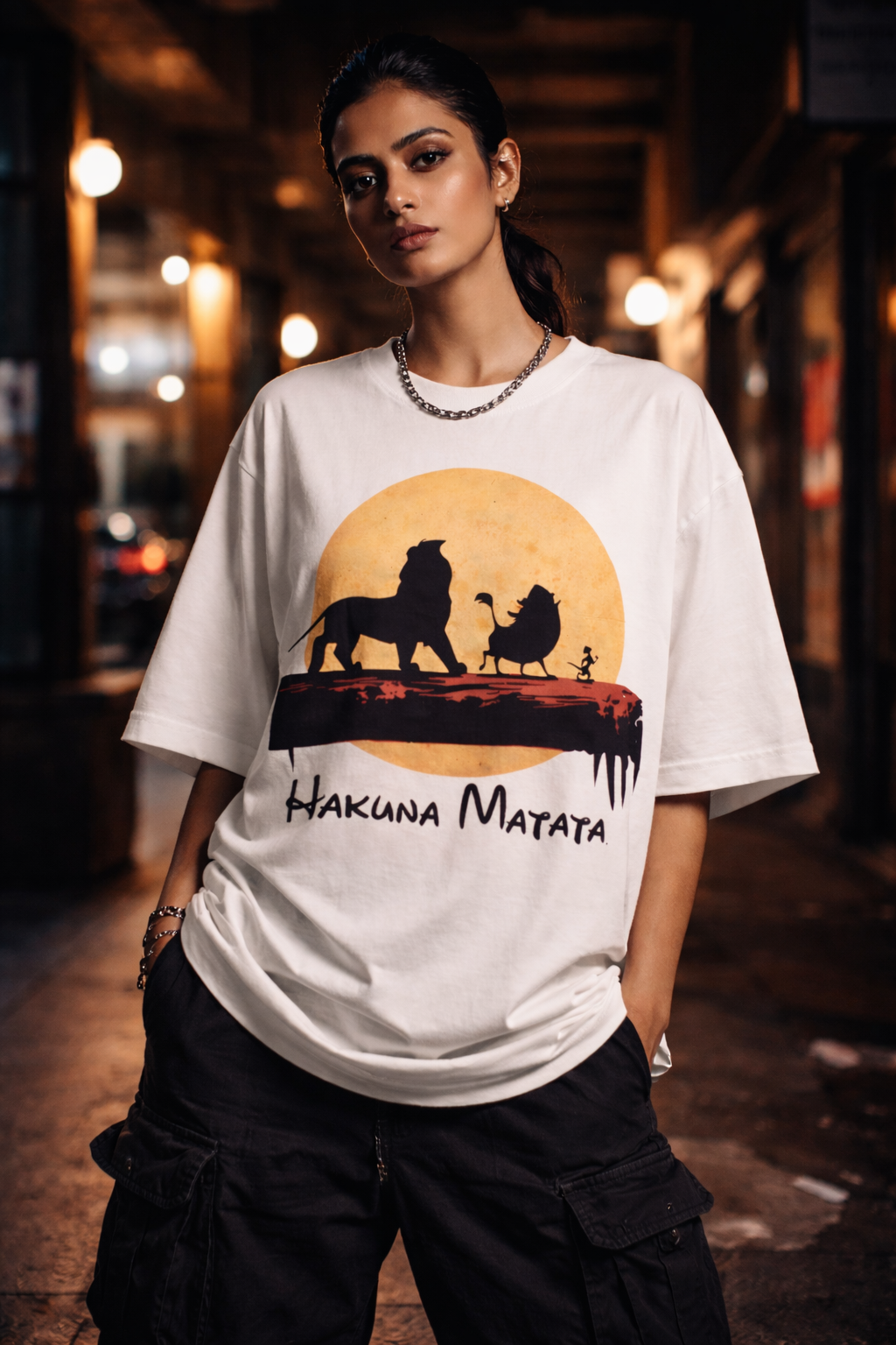 Hakuna matata Unisex Terry Oversized Tee