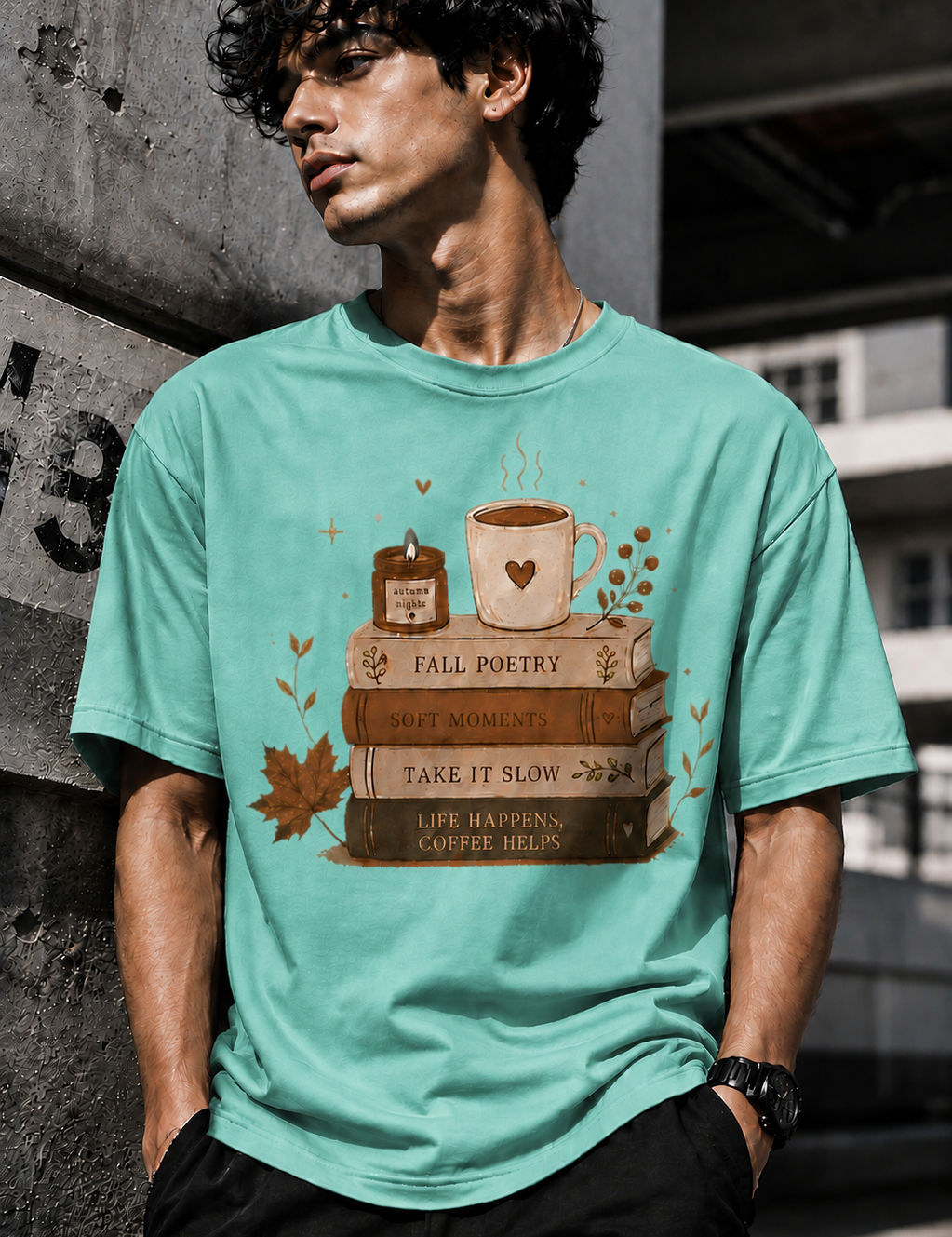 Poetry Unisex Terry Oversized Tee