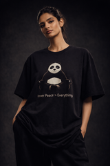 Kung fu panda Unisex Terry Oversized Tee