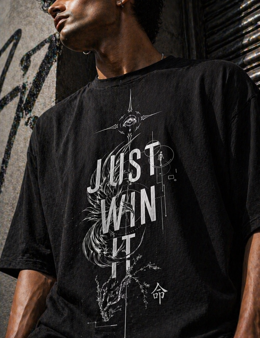 Just win Unisex Terry Oversized Tee