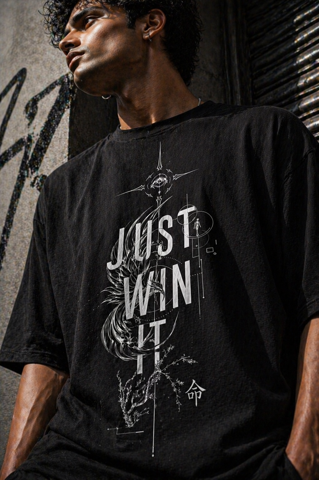 Just win Unisex Terry Oversized Tee