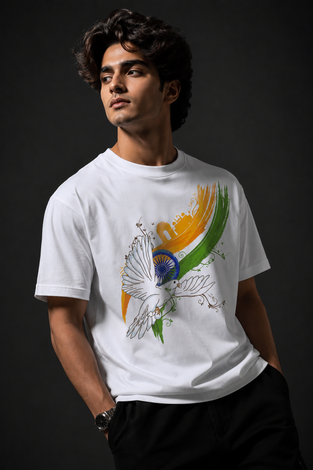 India Unisex Terry Oversized Tee