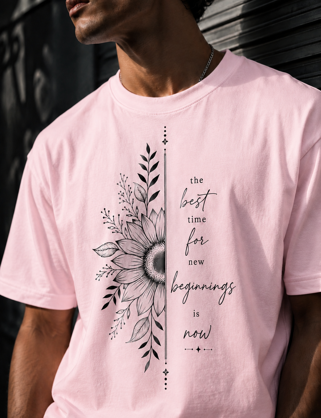 New beginnings Unisex Terry Oversized Tee
