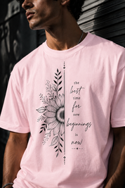 New beginnings Unisex Terry Oversized Tee