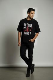 Who cares Unisex Terry Oversized Tee