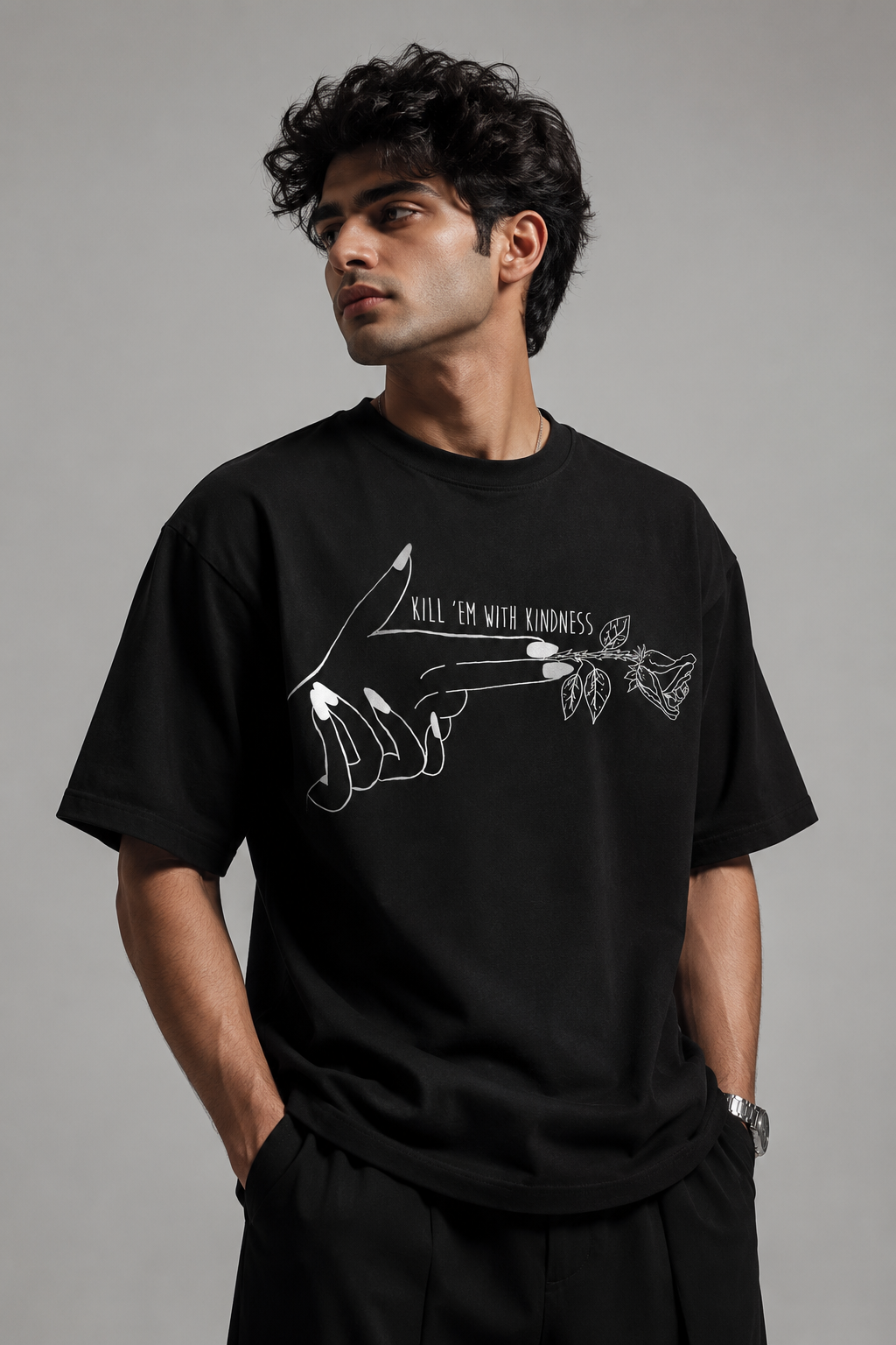 Kindness Unisex Terry Oversized Tee