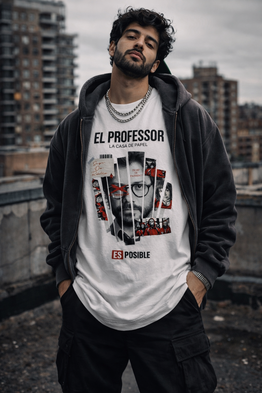 Money heist Unisex Terry Oversized Tee