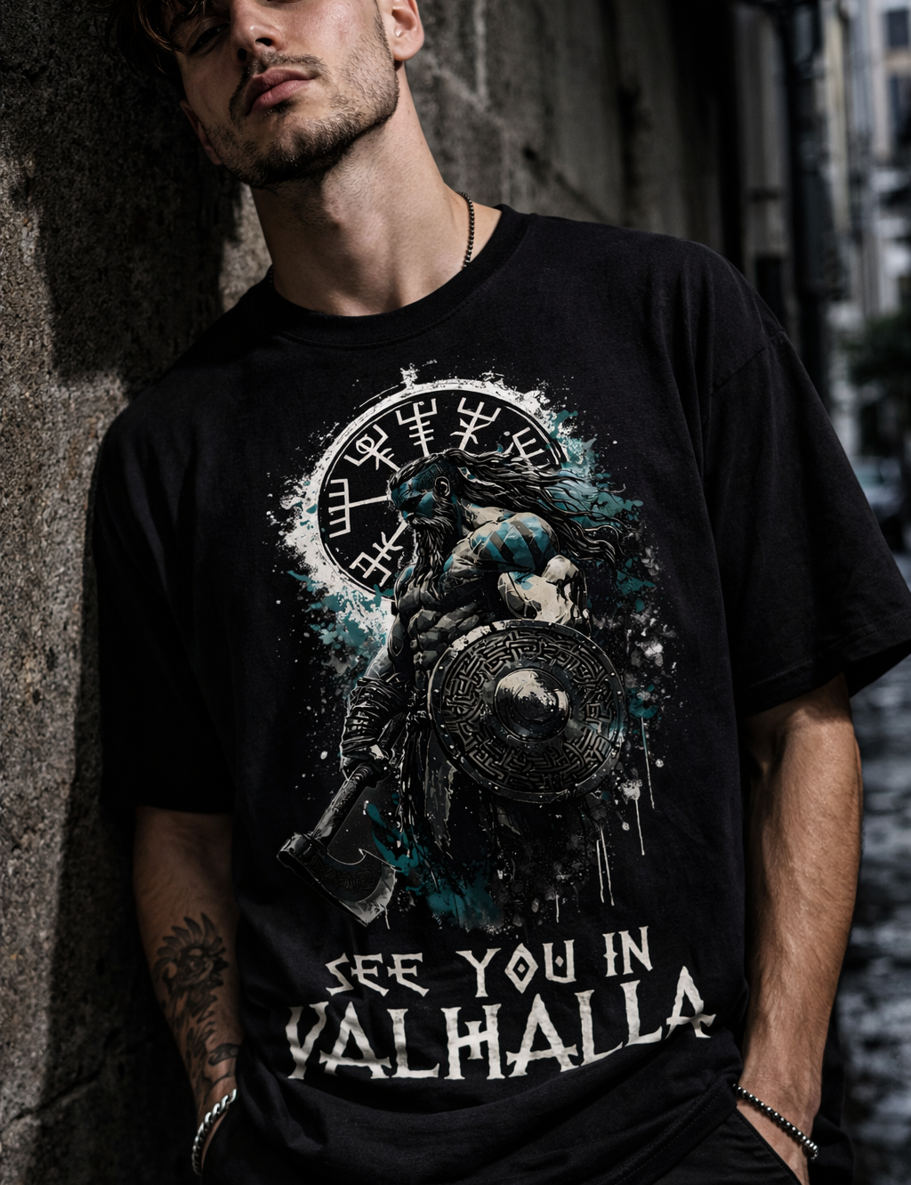 Valhalla Unisex Terry Oversized Tee
