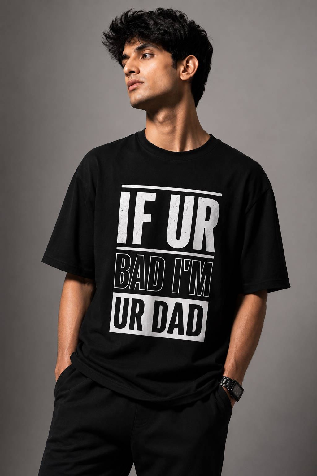 Ur dad Unisex Terry Oversized Tee