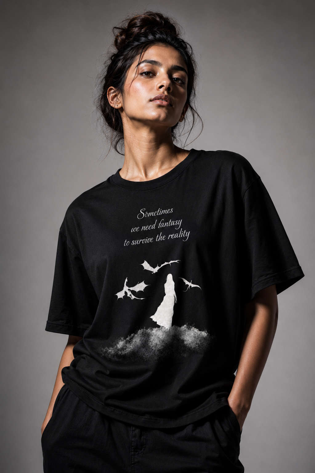 Mother of dragons Unisex Terry Oversized Tee