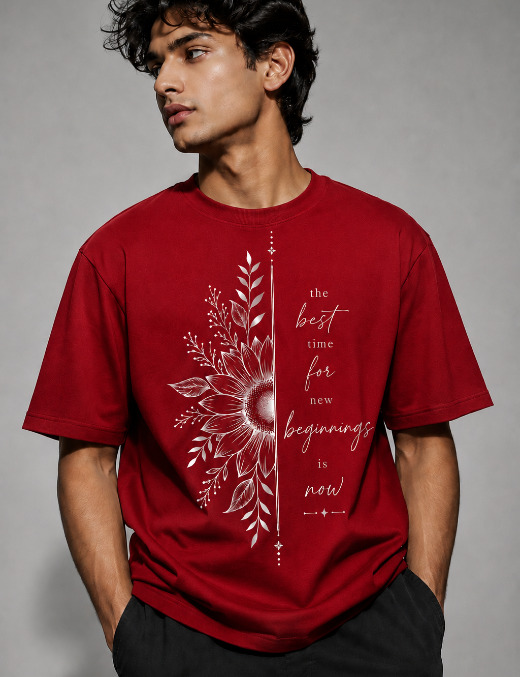 New beginnings Unisex Terry Oversized Tee