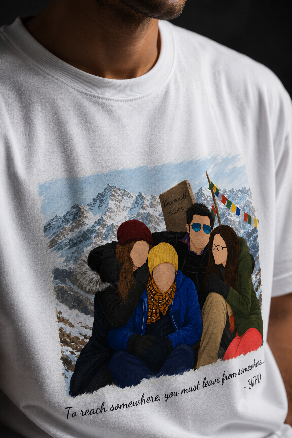 YJHD Unisex Terry Oversized Tee