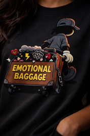 Emotional baggage Unisex Terry Oversized Tee