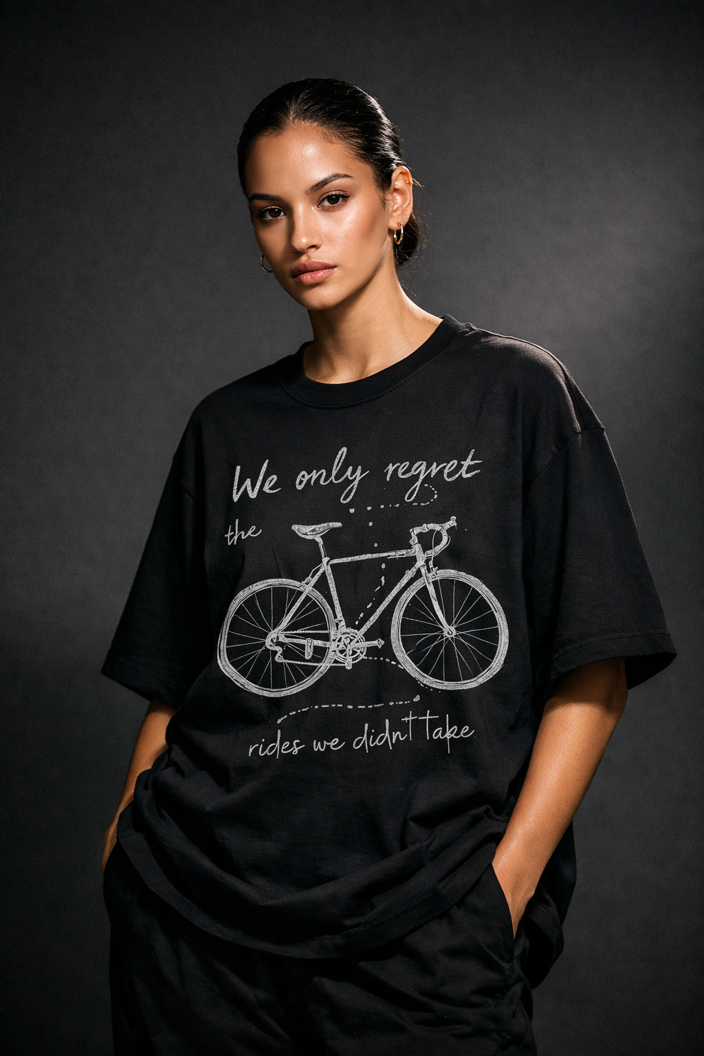 Only regret Unisex Terry Oversized Tshirt