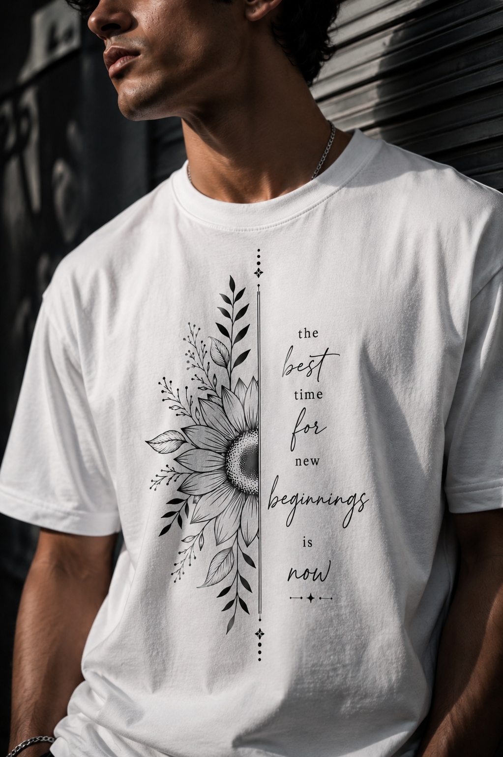 New beginnings Unisex Terry Oversized Tee