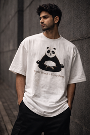 Peace Unisex Terry Oversized Tee