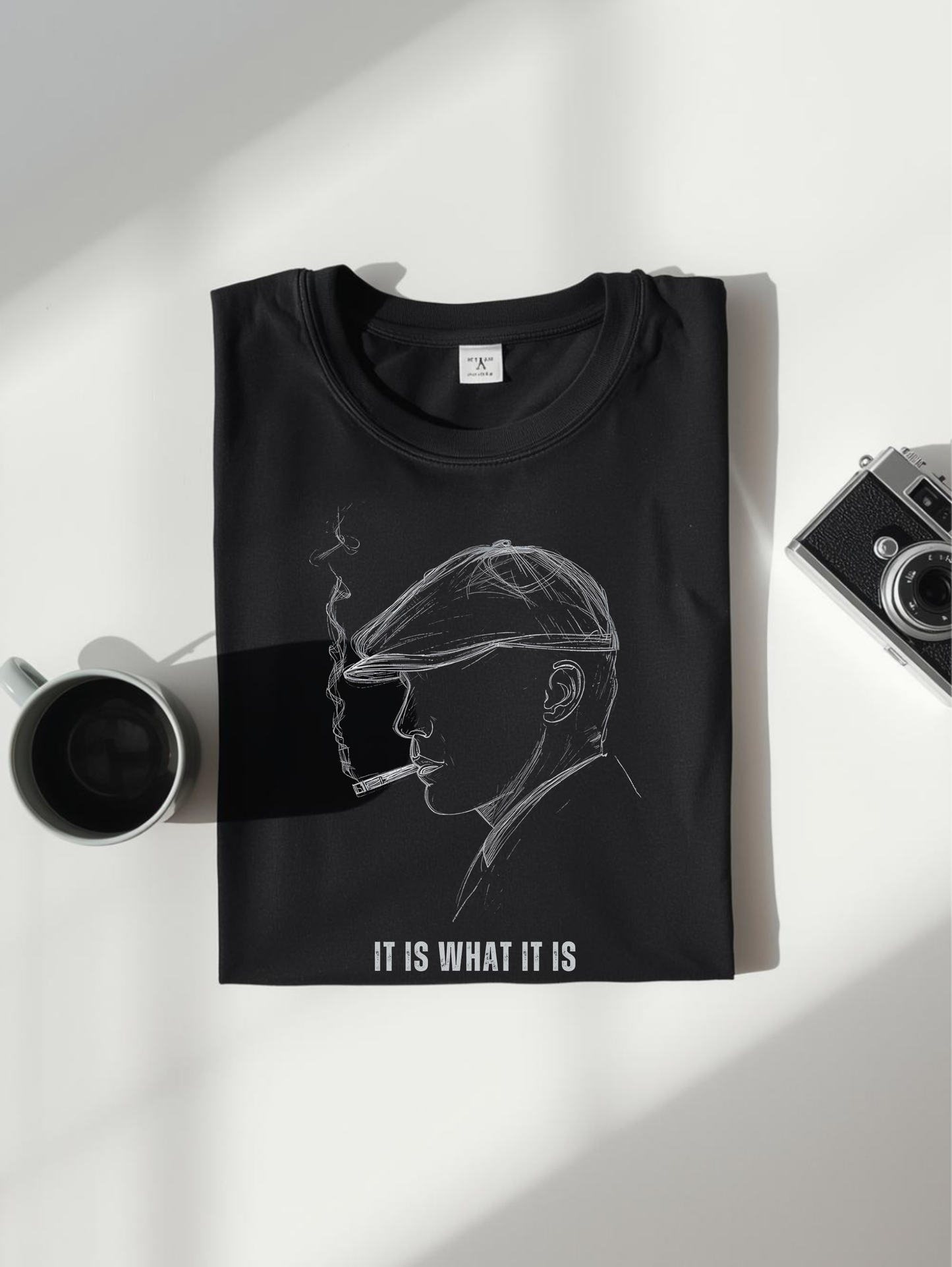 Itiswhatitis Unisex black T-Shirt