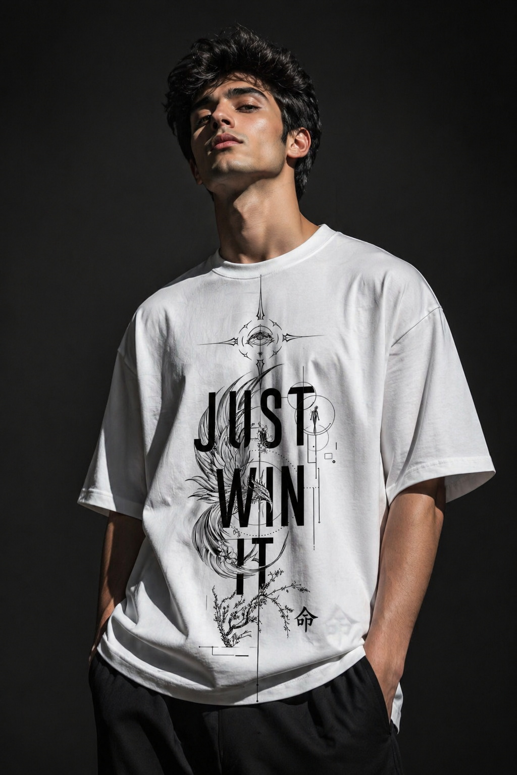 Just win Unisex Terry Oversized Tee